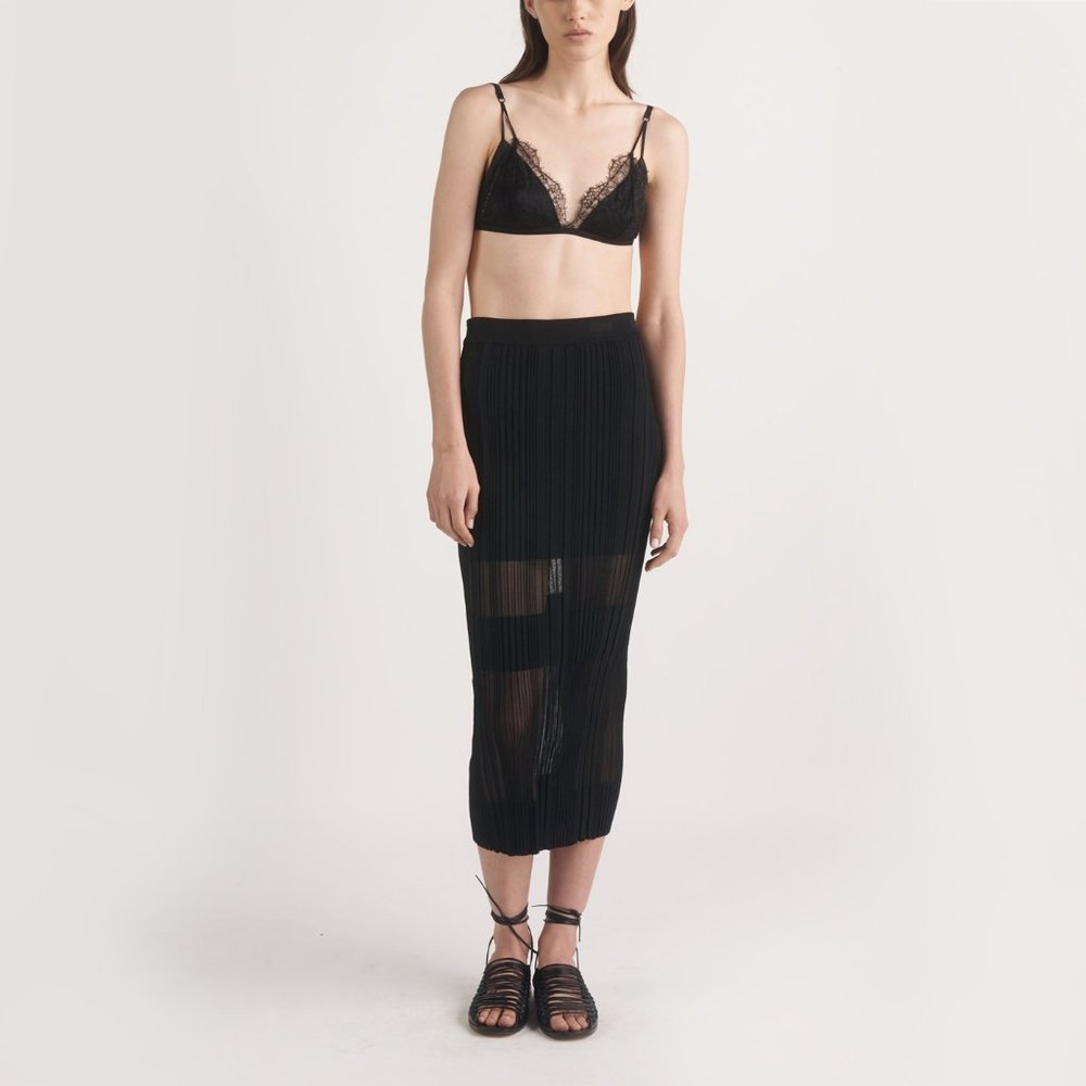 Dion Lee opacity pleat stretch midi pencil skirt - Picture 5 of 9